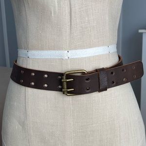 Brown adjustable belt